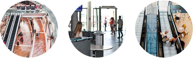 ludzie w czasie rzeczywistym liczący się w centrach handlowych i inteligentnych budynkach