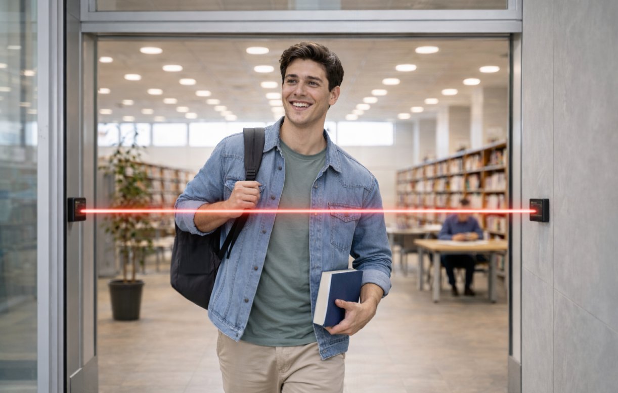 SensMax S1 bezprzewodowy licznik osób dla bibliotek